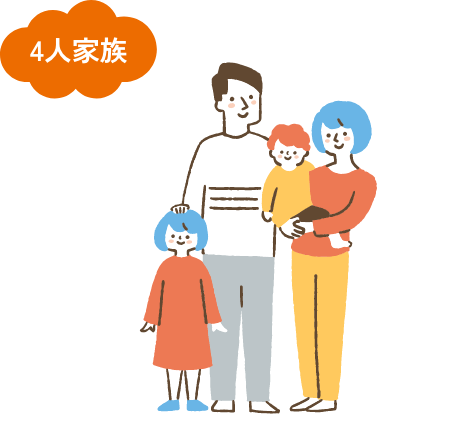 4人家族 40代／子育て世帯／Yさん